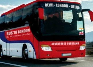 This bus trip will take you from Delhi to London in 70 days across 18 countries